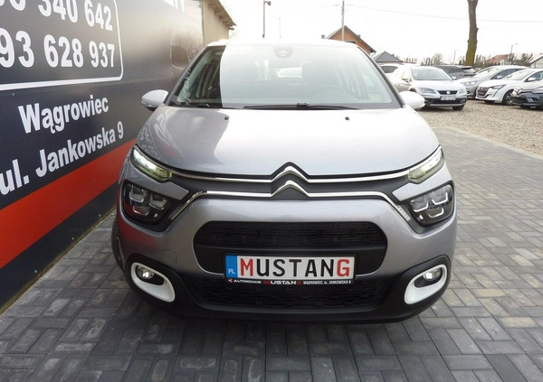 Citroen C3 cena 47900 przebieg: 13600, rok produkcji 2021 z Stargard małe 529